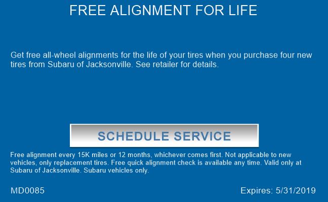 FREE ALIGNMENT FOR LIFE
